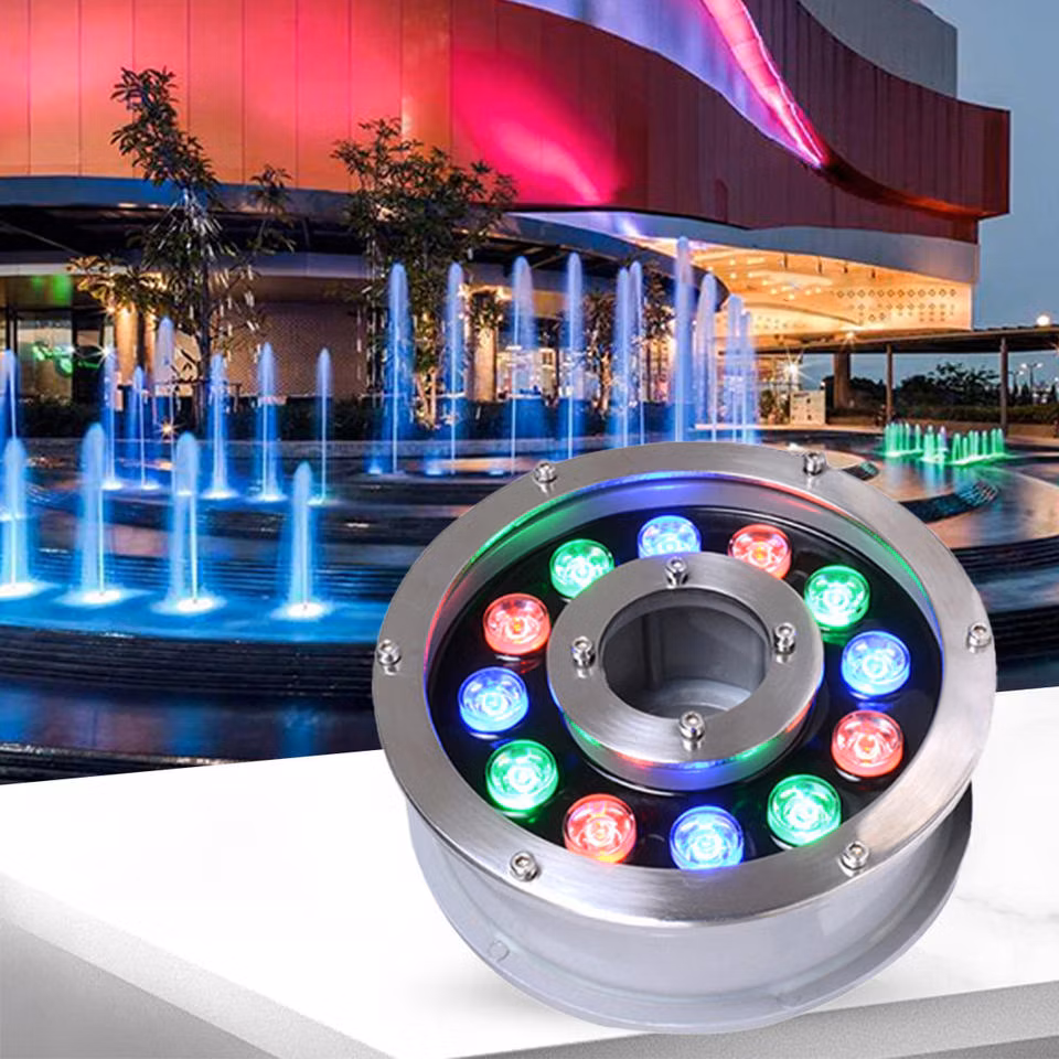 LED Ring Fountain Light – IP67 Waterproof, 1.5" Mount Hole