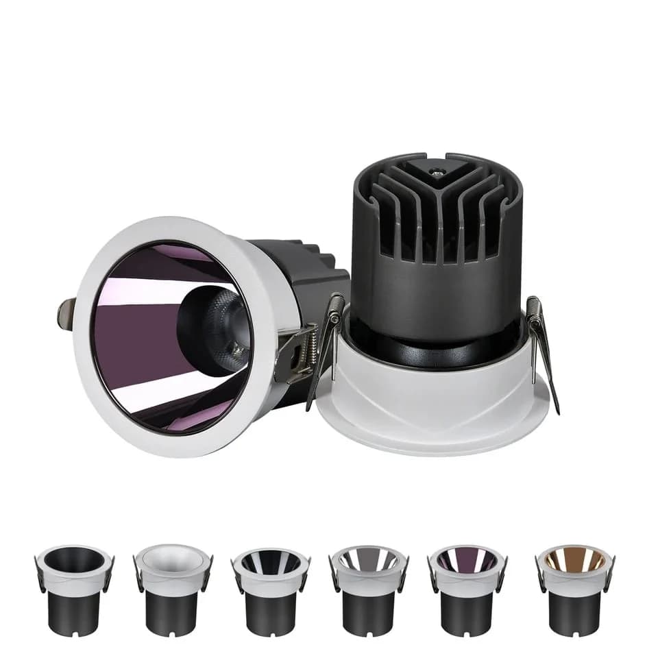 Recessed COB Anti-Glare LED Down Light – 9W (3-in-1 Color Options)