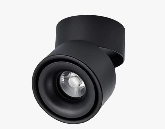 Surface Mounted Adjustable COB LED Spot Light – 12W Aluminum Body, Black & White Finish