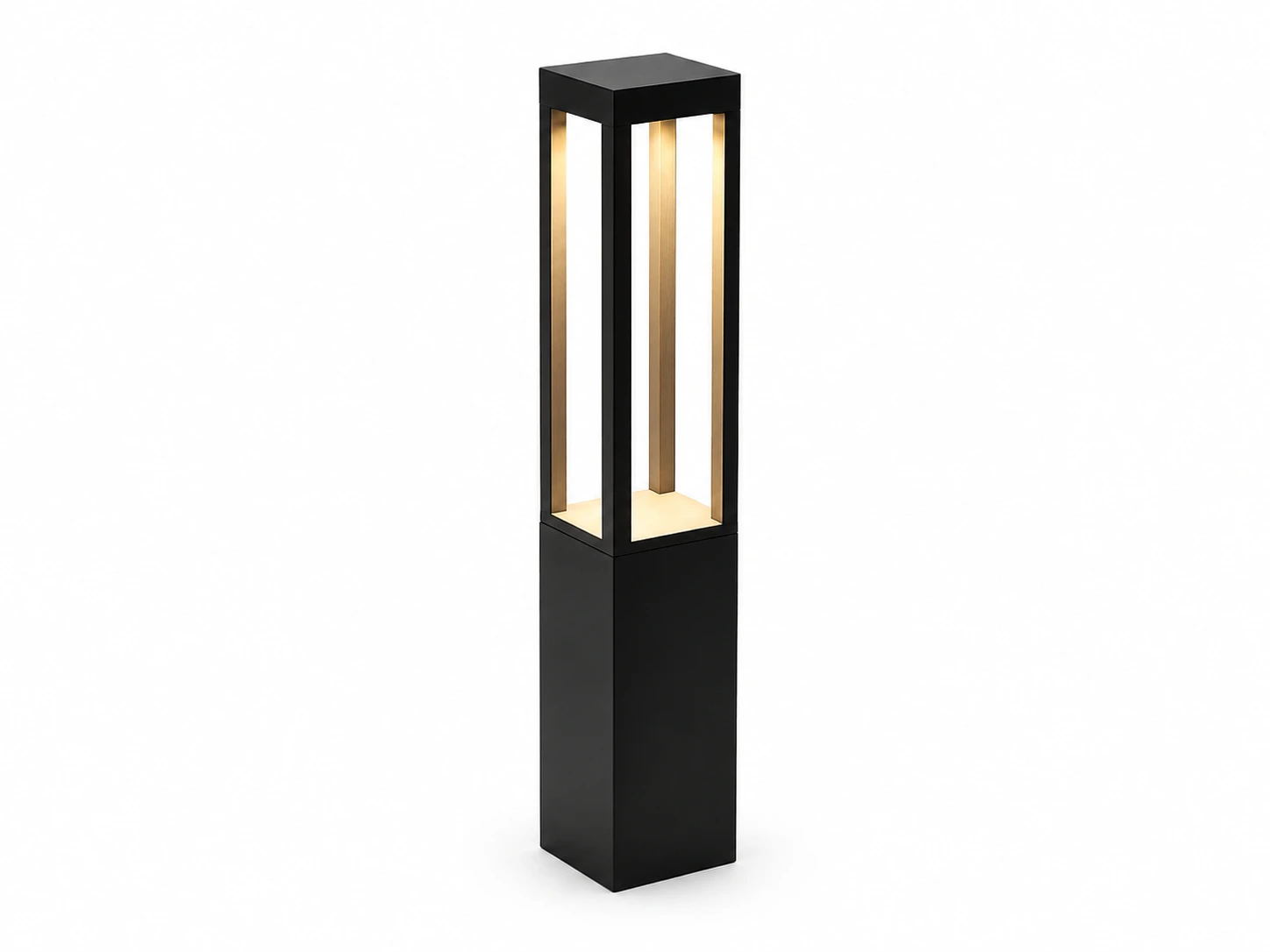 Rectangular tower led bollard light