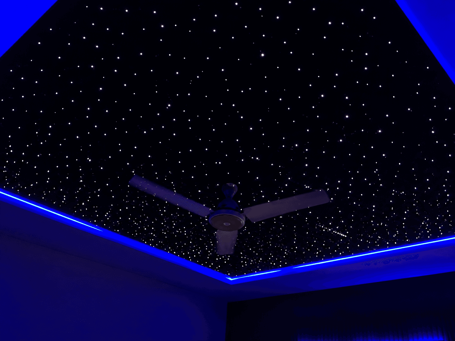 Fiber Star Ceiling & Architectural Lighting Project for Luxury Residence G-11 Islamabad
