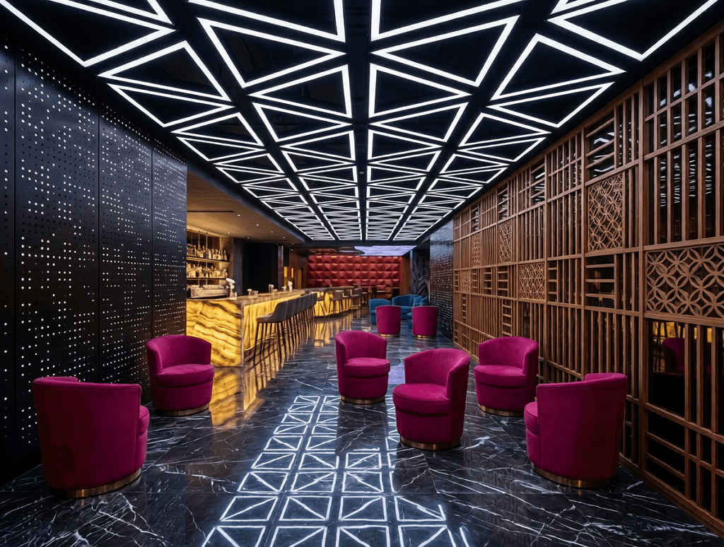 Dynamic RGB Lighting Installation for Mövenpick Hotel Night Club Centaurus Mall Islamabad