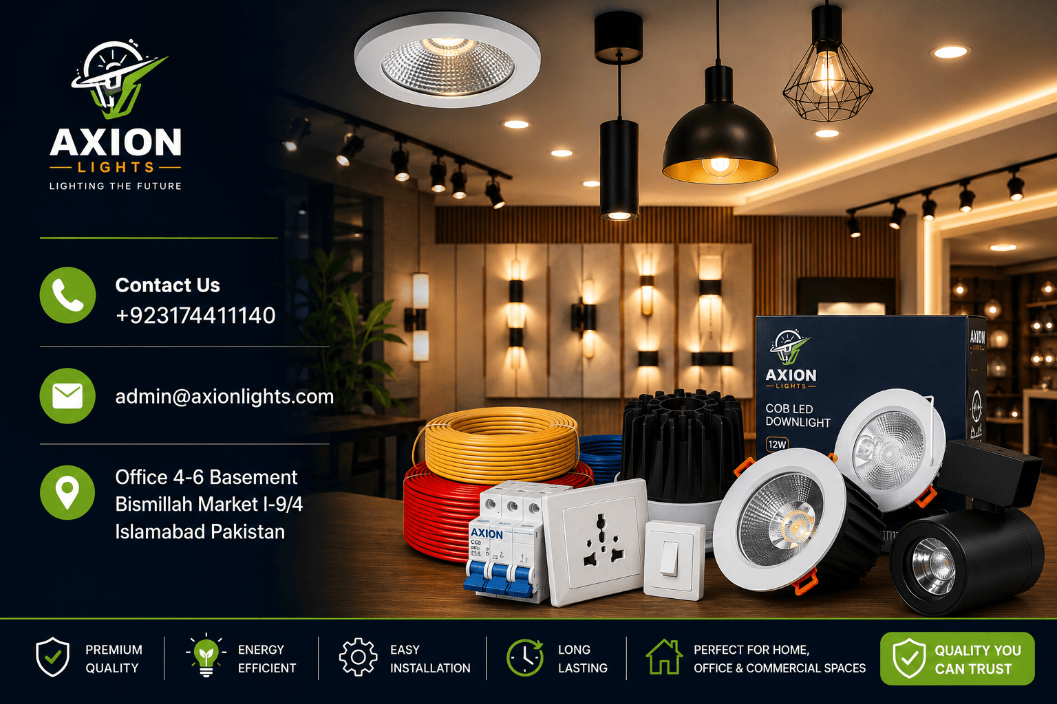 Electric Shop Near Me: A Buyer’s Guide to LED Lights, Wiring & Fixtures in Islamabad