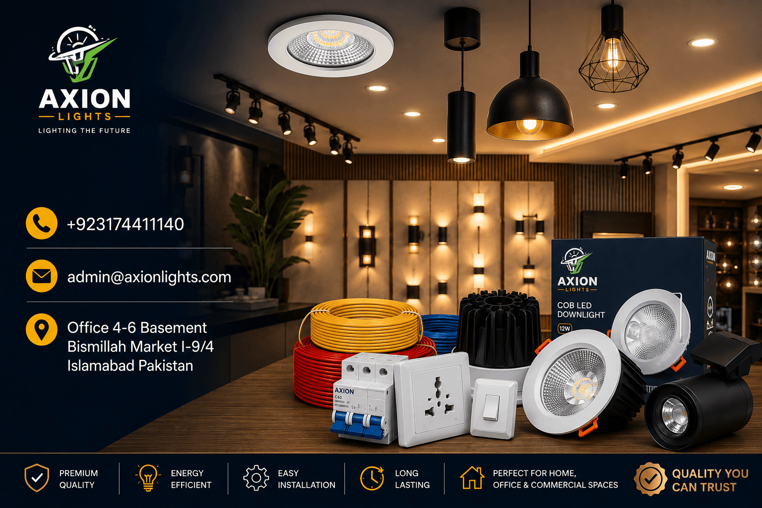 Electric Shop Near Me: A Buyer’s Guide to LED Lights, Wiring & Fixtures in Islamabad