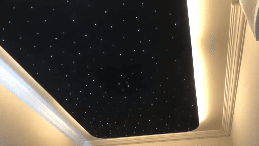 Fiber Star Ceiling & Architectural Lighting Project for Luxury Residence G-11 Islamabad