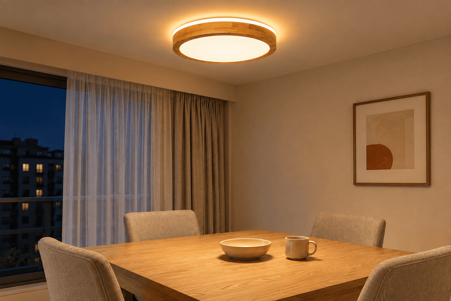 Wooden Ceiling Lights for a Warm, Cozy Home