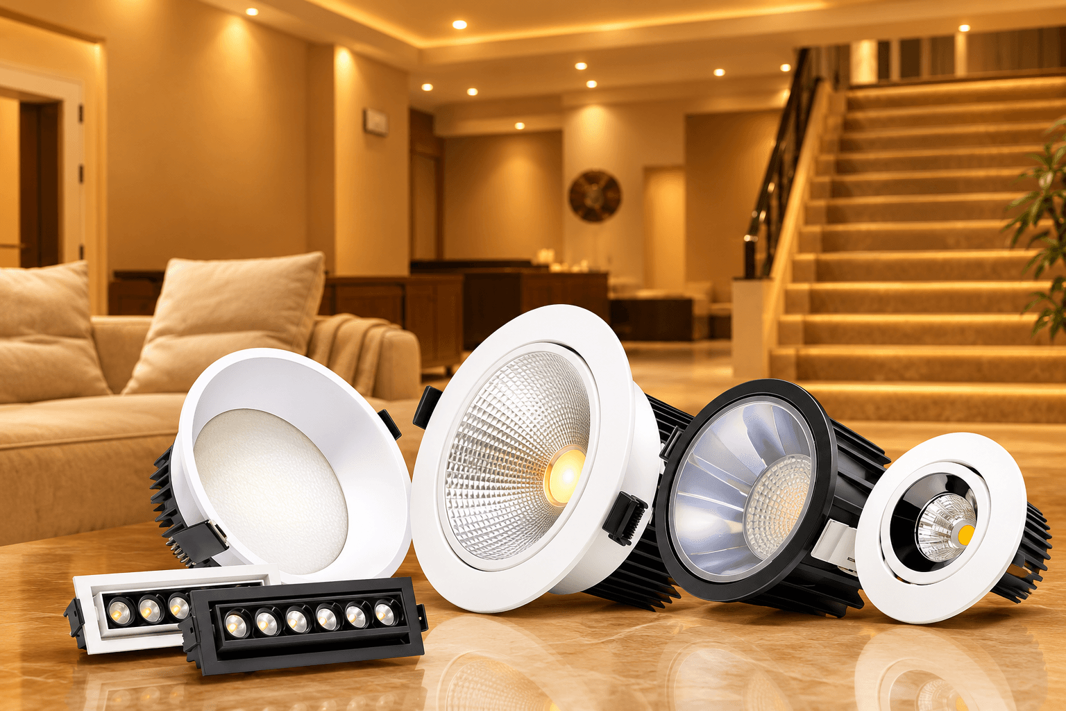 Anti-Glare Downlights Explained: How Deep-Recessed COB Reduces Eye Strain